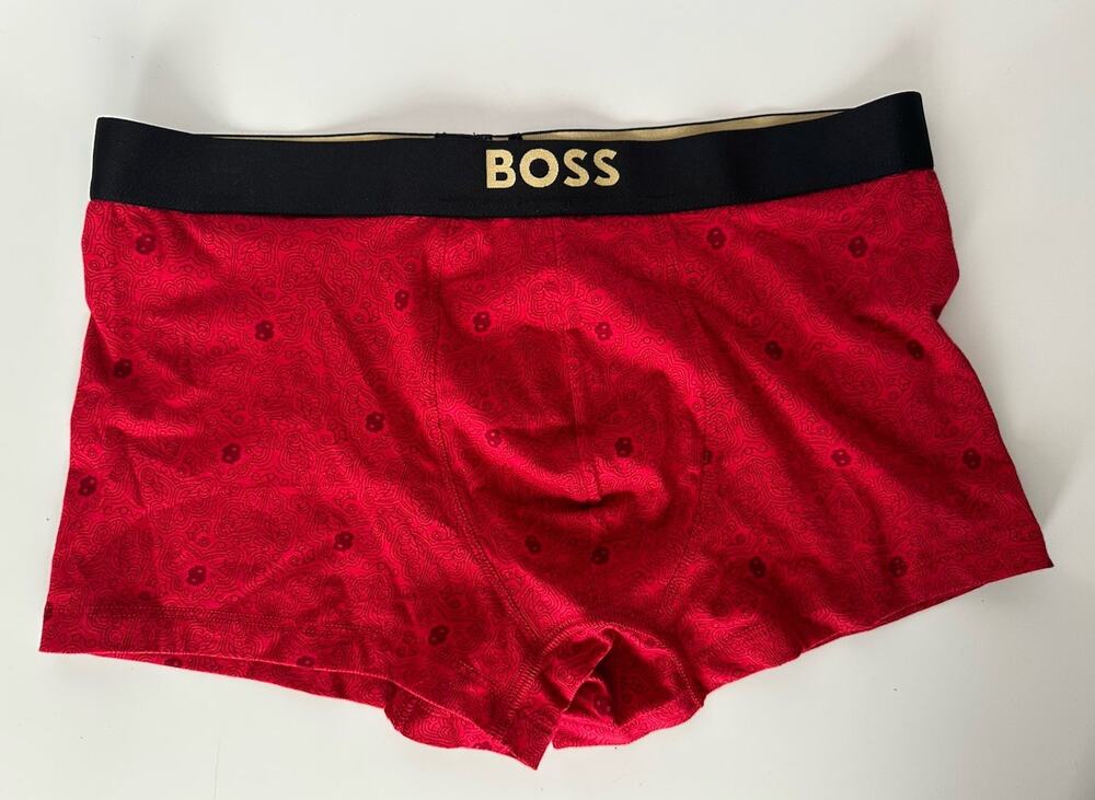 BOSS Hugo Boss Briefs Underwear L Logo Red NWT $30